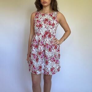 Forever 21 Floral Peplum Mini Dress